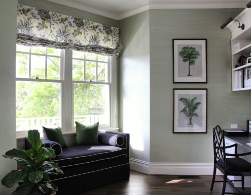 Gallerie B Interiors. Featuring some of my favourite rooms that have Grasscloth Wallpaper.