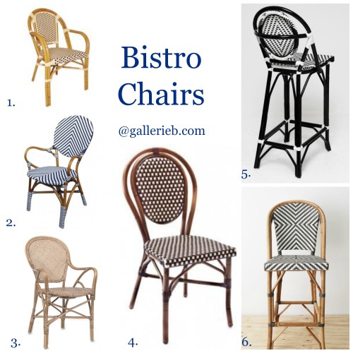 Bistro chairs, Gallerie B