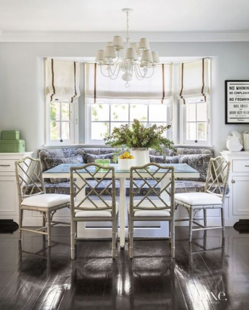 Grey Chippendale dining chairs. Gallerie B blog