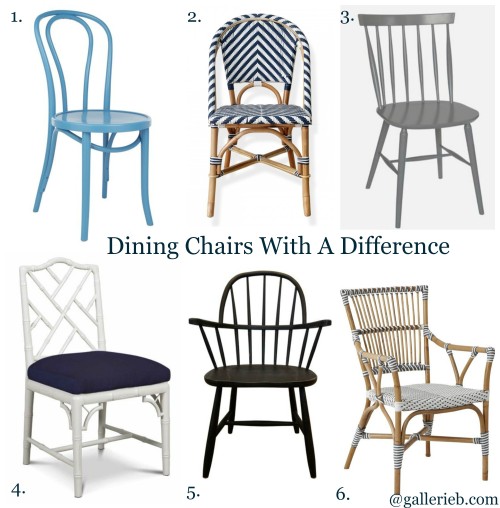 Options for Dining Chairs with a Difference. Gallerie B blog