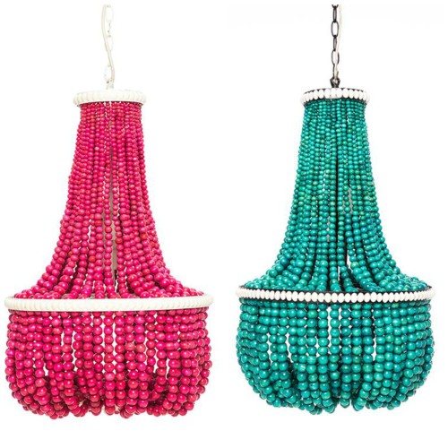 Beaded chandeliers. Friday's Favourites.