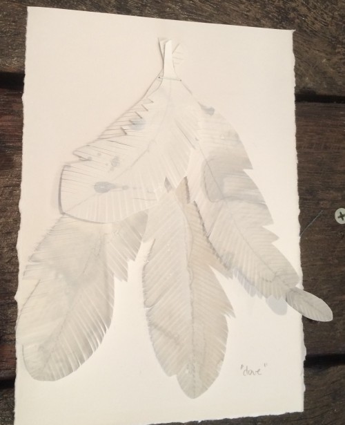 Mondocherry feather artwork. Friday's Favourites.