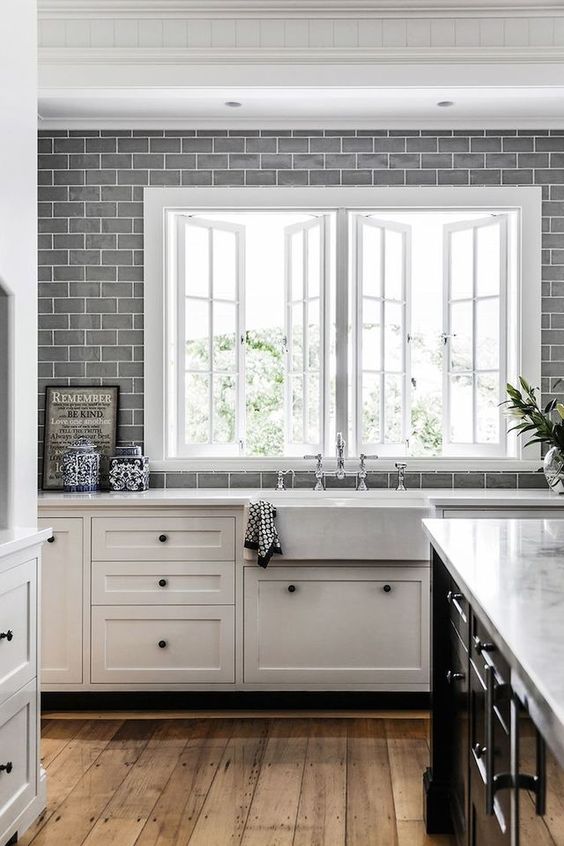 Grey subway tiles. Friday's Favourites, Gallerie B blog.