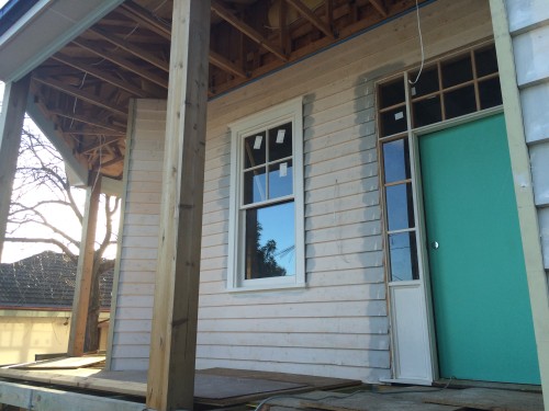 The front porch of our new build. Gallerie B blog.