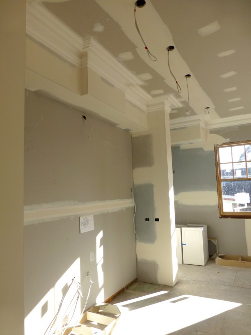 Our new build update, the cornice is up. Friday's Favourites, Gallerie B blog.