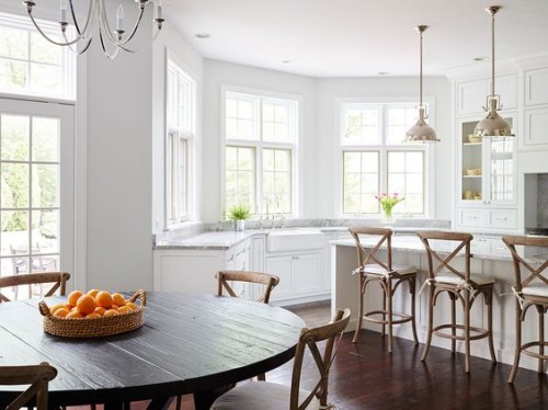 A classic kitchen featuring a bay window. Friday's Favourites, Gallerie B blog.