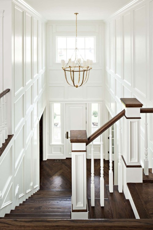 Beautiful millwork in this entrance foyer. Friday's Favourites, Gallerie B blog.