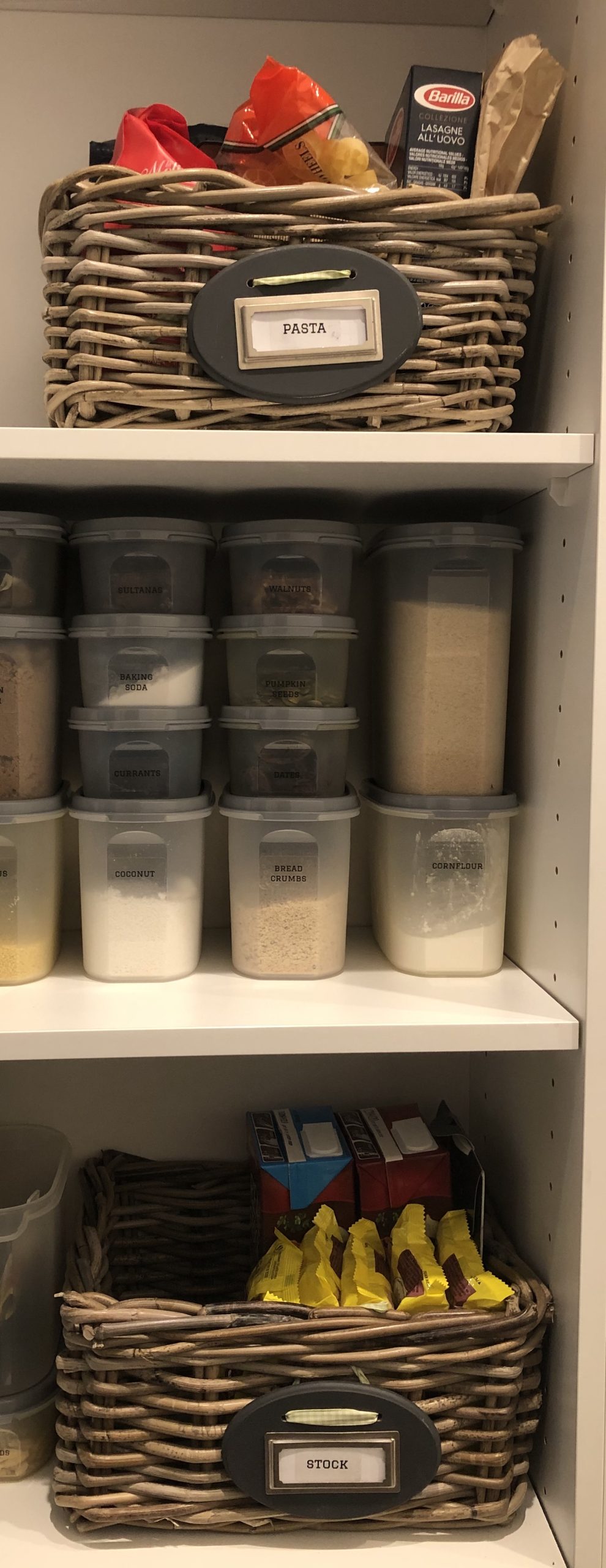 Sharing my tips for a quick pantry organisation.