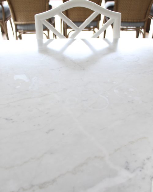 The pros and cons of a marble benchtop.