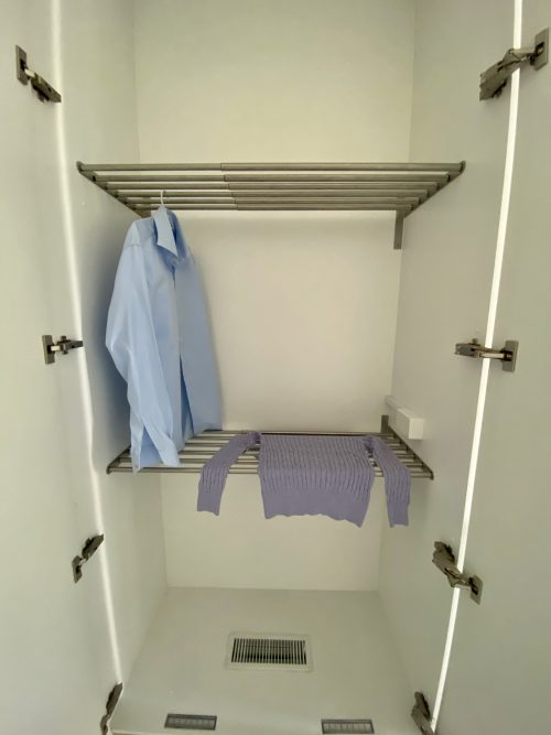 Drying cupboard with Ikea Grundtal rack